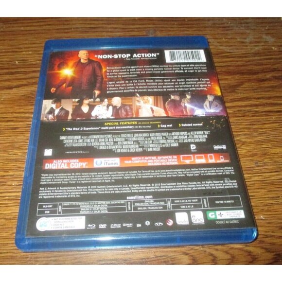 Red 2 (Blu-ray/DVD, 2013, 2-Disc Set, Canadian) - Picture 3 of 3